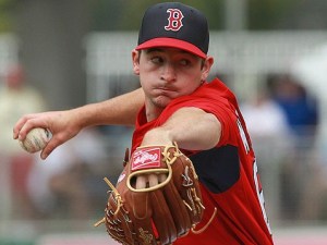 Red Sox RHP Prospect Allen Webster came along as part of a salary dump, but projects to be an impact reliever for the Sox in 2014. (Photo credit – Brita Meng Outzen)